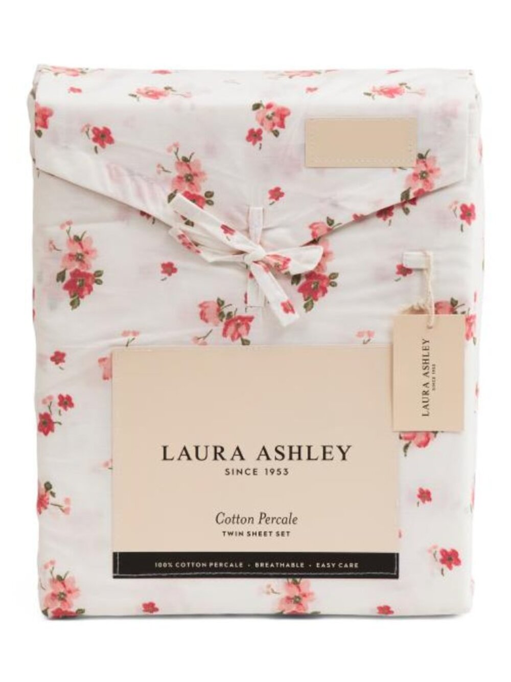 LAURA ASHLEY Cotton Percale Petal Sheet Set